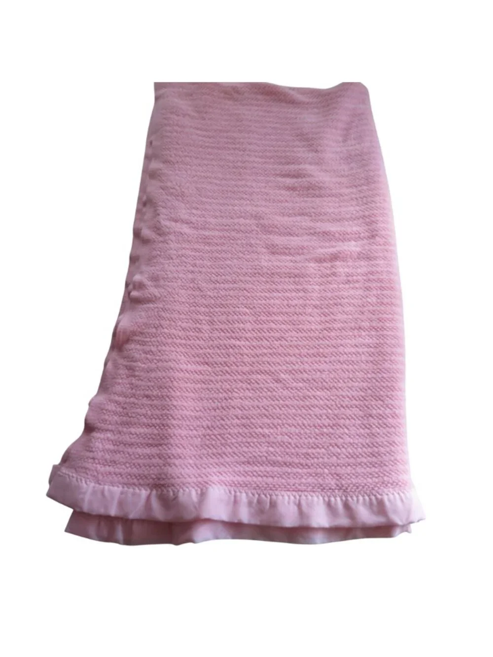 Vintage JCPenney Pink Acrylic Blanket 84